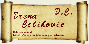 Drena Čeliković vizit kartica